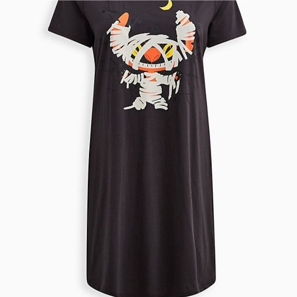Torrid Disney Lilo and Stitch Plus Size 1X 14-16 Halloween Mummy T-Shirt Dress - Picture 6 of 7